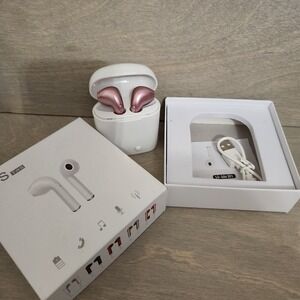 i7S TWS Wireless‎ Bluetooth Earbuds Headphones With Charging Box Pink